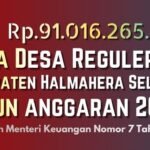 dana desa halsel 2026