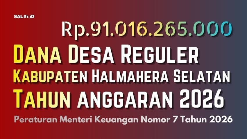 dana desa halsel 2026