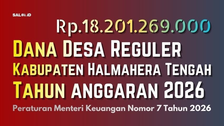 dana desa halteng 2026