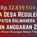 dana desa haltim 2026